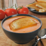 Creamy Tomato Soup with Grilled Cheese