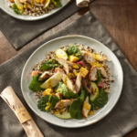 Healthy & Delicious Fire Grilled Chicken Salad with Roasted Vegetables & Pepitas