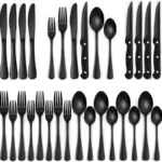 🍽️ Elevate Your Dining Experience with the EWFEN 24-Piece Black Silverware Set