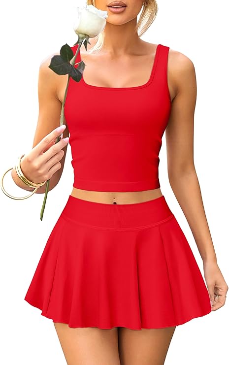 🌸 Trendy & Flirty: OQQ Women’s 2 Piece Mini Skirt Set for Summer Vibes 💃☀️