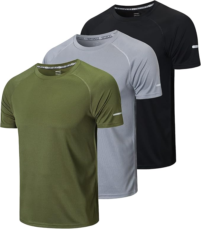 Frueo Men’s Quick-Dry Workout Shirts – Perfect Athletic Wear for Every Man